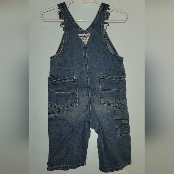 Vintage Osh kosh bgosh Denim jean overalls 12 months - Picture 3 of 5
